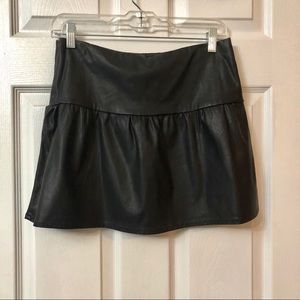 ZARA faux leather skirt.